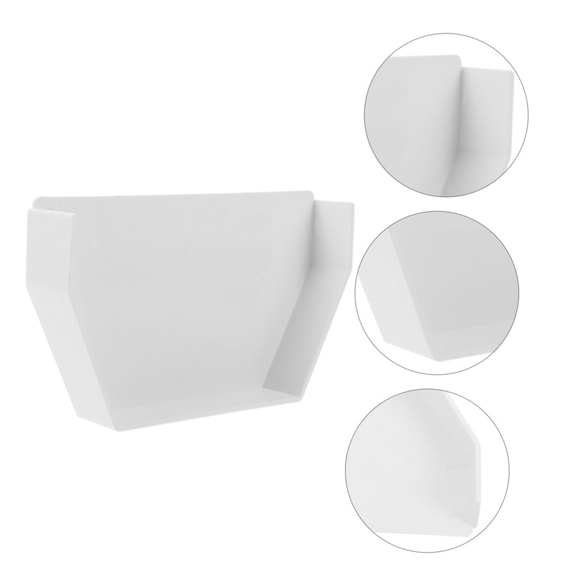 TEHAUX Gutter End Cap Rain Gutter End Cover for Efficient