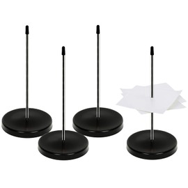 ZDNT Pack of 4 Receipt Holder Memo Holder Receipt Holder Receipt Holder Paper Spike Holder for Bill Note Paper Desk Paper Notes Office Supplies