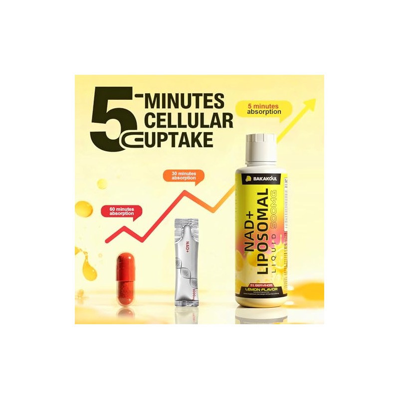 Suplemento líquido liposomal NAD+ - Diseñado para ayudar a apoyar