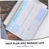 OSALADI Weekly Planner Notebook Spiral Binding Undated Pages for Flexible