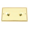 Light Dimmer Switch 2 Gang - Push On/Off 1000W -
