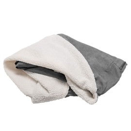 Furhaven Cozy Pet Beds for Small, Medium, and Large Dogs and Cats - Snuggery Hooded Burrowing Cave Tent, Deep Dish Cushion Donut Dog Bed with Attached Blanket, and More