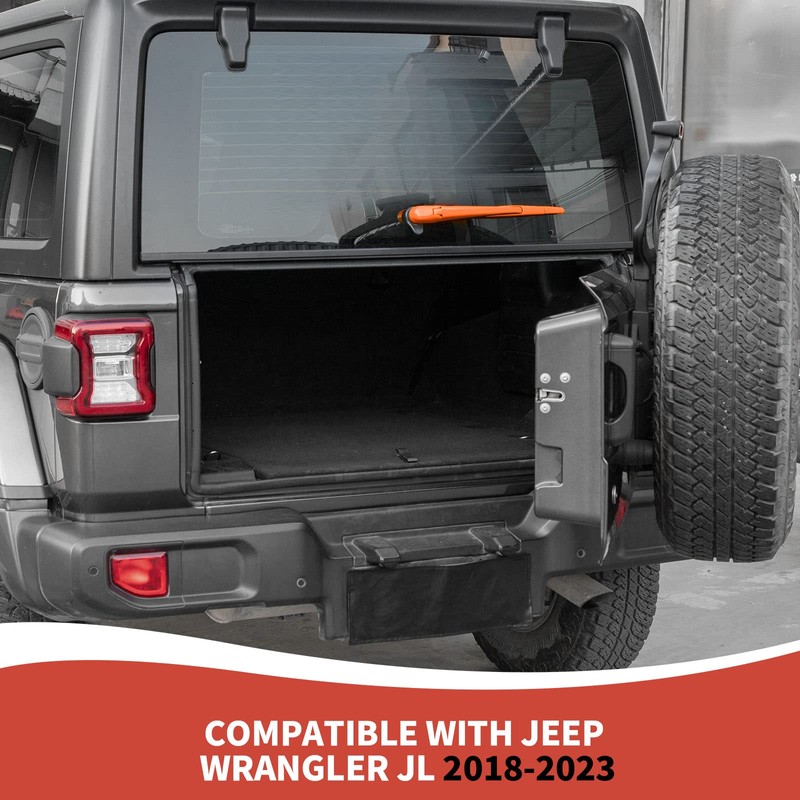 RAZPOY JL Front & Rear Window Wiper Blades Trim, Windshield