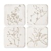 HOME PALETTE Botanical Coasters for Drinks Set of 4, 4.02