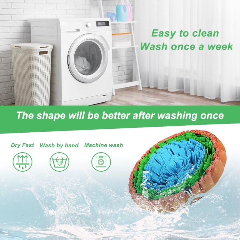 Vivifying Snuffle Mat for Dogs,Durable Dog Snuffle Mat, Washable Interactive