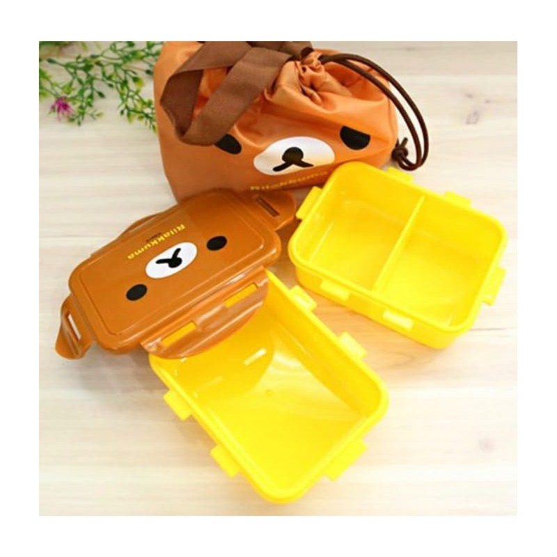 Generic Cute Bear Bento Box, Lunch Box with Bag, Snack