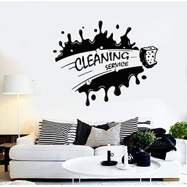 Vinyl Decal Cleaning Service Housekeeping Decor Cleaner Wall Stickers (ig2678)