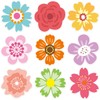 Ceiba Tree 54 Pcs Flower Cutouts Summer Flowers Bulletin Board