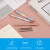 PATIKIL 100 Pack Retractable Ballpoint Pen Refills, 1.0 mm Black