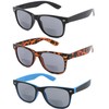 3-Pack Bifocal Reading Sunglasses for Men and Women,Unisex Classic of