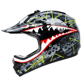 Orthrus DOT Certified Adult & Youth Helmet for Dirt Bike ATV Motocross Offroad Motorcycle Bike(Bomber,M)