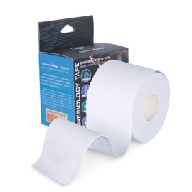 Kinesiology Tape for Sports Athletes - 16 FT Waterproof Athletic Tape for The Knee, Elbow and Shoulder Muscles, etc. (White,5 cm)