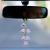 sourcing map Crochet Car Hanging Accessory, Handmade Ornament with 6