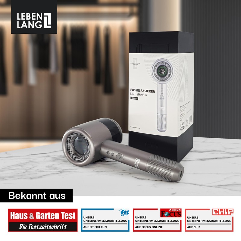 LEBENLANG Premium Electric Lint Shaver 4000 mAh - Includes LED