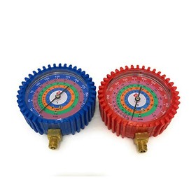 Quality 2 PCS, Low and HIGH - Pressure GAUGES R22, R404A, R134A, R410A