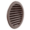 La Ventilazione T16RM Flush-Mounted Grille Round Plastic Brown Diameter 190