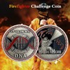 ASmileIndeep Firefighter Challenge Coin First Responder Hidden Hero Fireman Commemorativer
