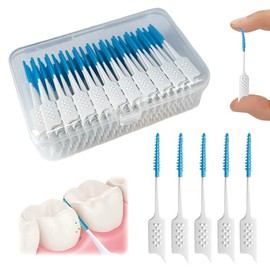 Púas de hilo dental de silicona suave, cepillo interdental para dientes, cepillo interdental desechable, adecuado para limpiar la salud de los dientes