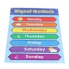 Week Poster Chart Laminated Preschool Poster Educational Toys for Kindergarten