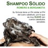Shampoo Sólido de Romero y Bergamota, Control de Caída,100gr
