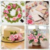 Kesote 50Pcs Artificial Flower Rose Heads Without Stems - Pink