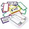 ZHIDIAN Large Magnetic Dry Erase Labels 4x1.5", 30Pcs Thick Reusable