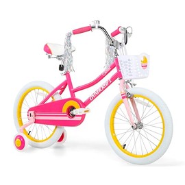 Dynacraft Sunset 18-Inch Girls BMX Bike for Age 6-9 Years, Pink