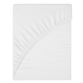 Funky Gadgets Super King Fitted Sheet White - (12 Inch) 30cm Deep Pocket Bed Sheets 90 GSM Soft Brushed Microfiber Easy Care Bottom Sheet (183 X 200cm).