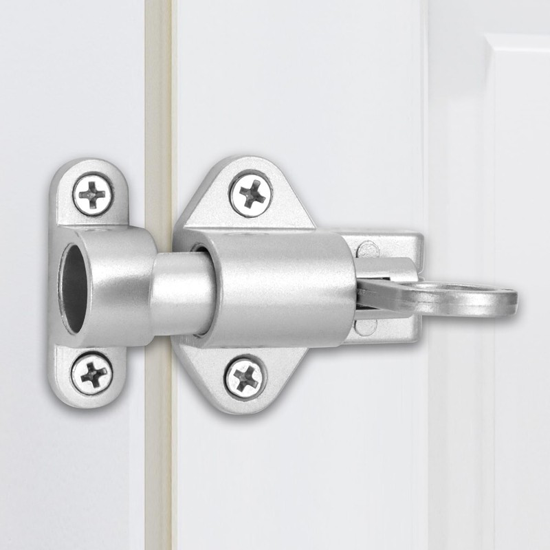 QWORK® 2 Pack Door Locks Spring Door Bolts Gate Bolts