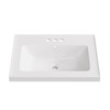 JPND 24 x 18 Inch Vanity Top Bathroom Sink, 3