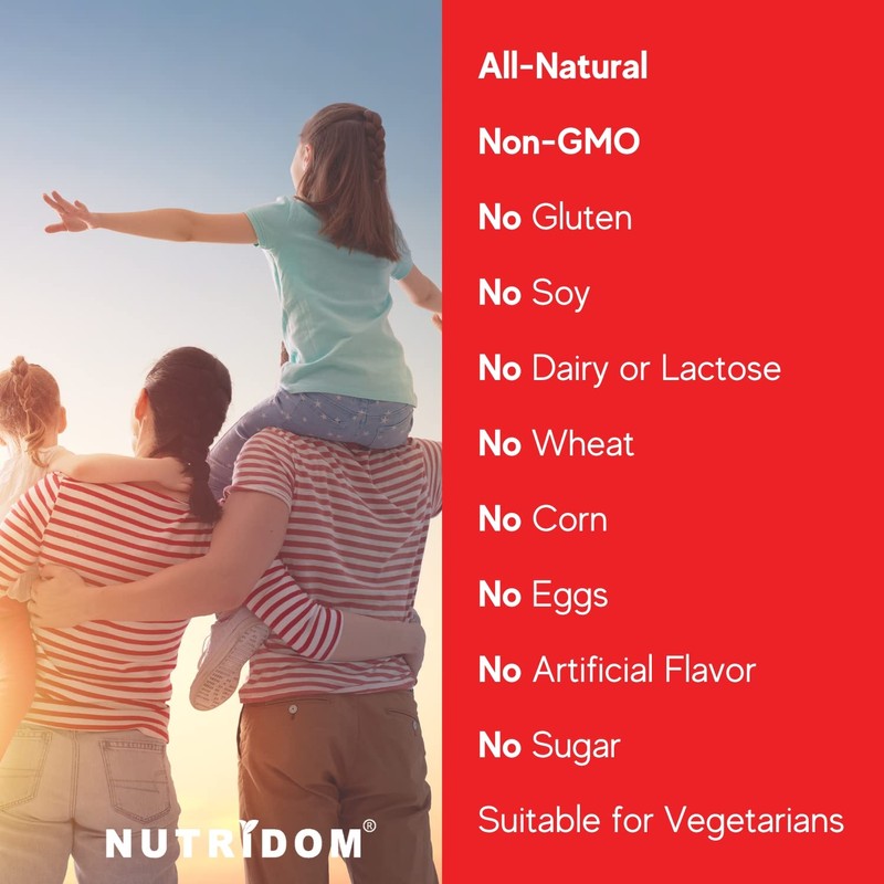 Nutridom Vitamin B12 - High Potency 5,000 mcg Methylcobalamin Supplement