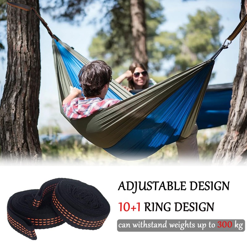 Pack of 2 Hammock Attachments, 3 m x 2.5 cm,