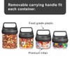 SELEWARE Stackable Snack Jars, Twist Lock Stackable Containers Set, Food
