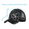 Meliyya Mesh Baseball Cap Rhinestone Butterfly Baseball Cap Summer Sequins