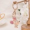 Axmerdal Crystal Rhinestone Keychain for Women Cute Small Mouse Key