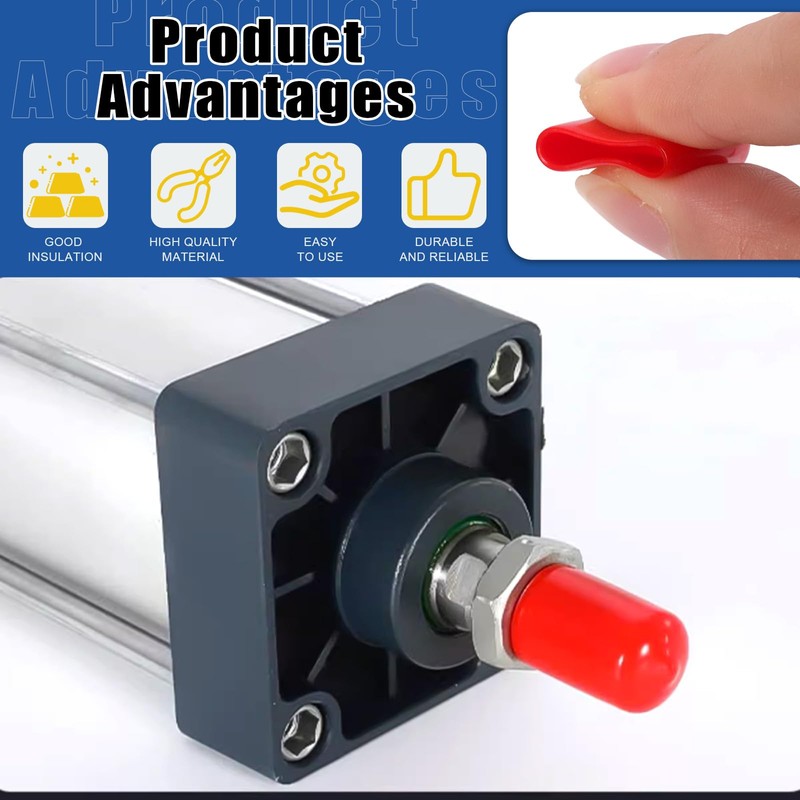 Glarks 312pcs 2/3/4.5/6/7/8/9.5/12/20mm ID Vinyl Rubber End Caps Set, Black