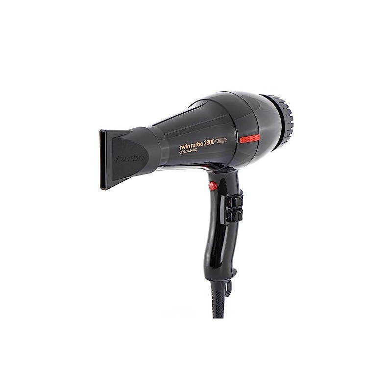 Turbo Power Twinturbo 2800 Coldmatic Hair Dryer, Black, 1 Count