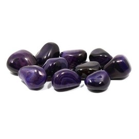 CrystalAge Purple Agate Tumble Stones (20-25mm) - Pack of 10
