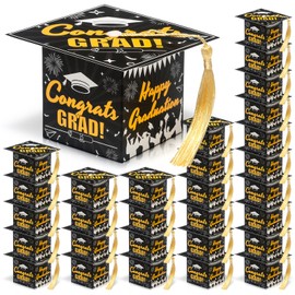 COTOPHER 36 Pack Mini Graduation Cap Gift Boxes, 2024 Graduation Candy Boxes with Tassel, Graduation Centerpieces for Tables Party Decorations, Small Treat Boxes for Graduation Party Favors Supplies