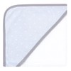 Hudson Baby Unisex Baby Cotton Rich Hooded Towels, Blue Elephant,