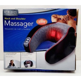 Homedics Neck and Shoulder Massager with Heat NIB Flex fit comfort #1 massage