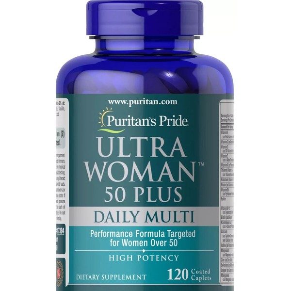 Puritan's Pride Ultra Woman 50 Plus Multi-Vitamin, 120 Count