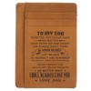 Abaodam Rfid Cards Holder Pu Leather Card Holder Wallet Slim
