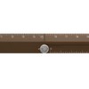 Midori 42287006 Aluminum Multi Ruler, 11.8 inches (30 cm), Brown