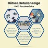 MISITU Puzzle 1000 Pieces for Adults Snowman on Christmas Eve