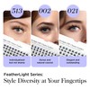 BEYELIAN DD513 Individual Eyelashes, Cluster Eyelashes, 144 Pieces, 10-16 mm,