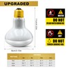 MIXJOY 100W Reptile Heat Lamp Bulbs, 2Pack Heat Lamp Bulbs