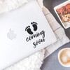World Design Coming Soon Baby 6" Laptop Back Decal