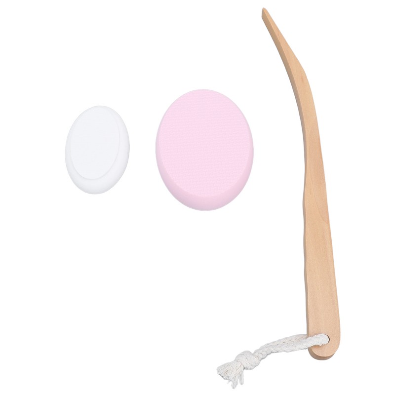 Lotion Applicator Long Handle Back Cream Applicator with 4 Replaceable