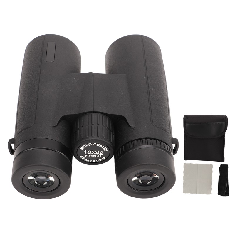 10X42 Binoculars HD Large View High Light Transmission Compact Portable